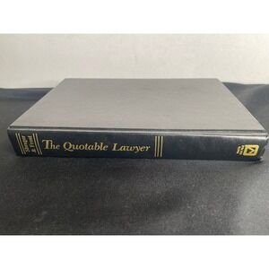The Quotable Lawyer by Shrager and Frost Facts On File Hardcover Book
